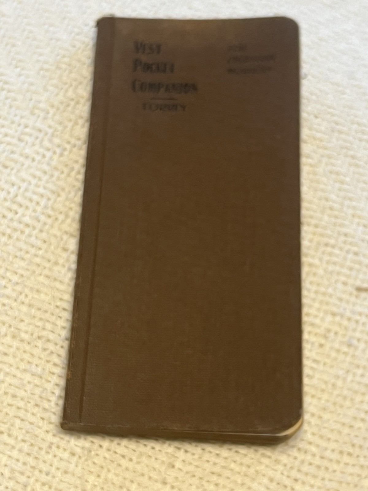 RARE 1895 Soft Cover R. A. Torrey Vest Pocket Companion for Christian Workers 
