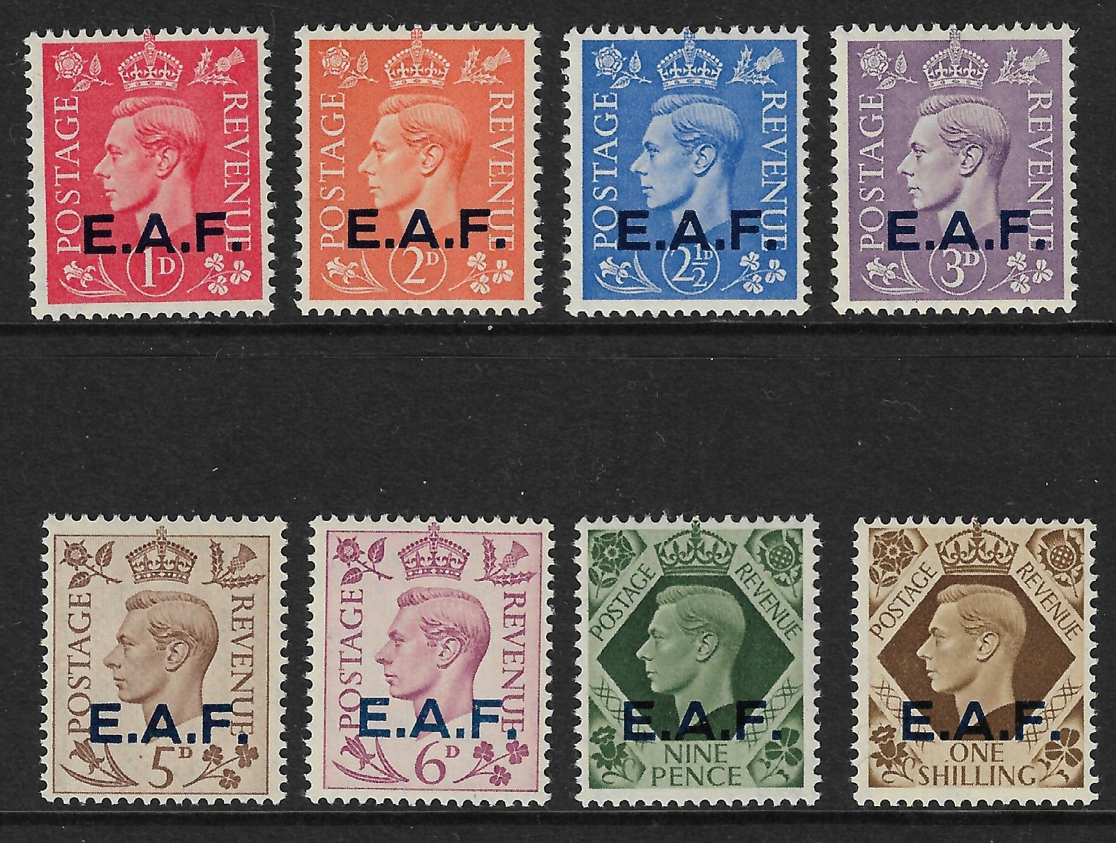 BOIC Somalia British Occupation East Africa Forces E.A.F. 1943 sg S1-S8 MNH B496 BOIC Somalia British Occupation East Africa Forces E.A.F. 1943 sg S1-S8 MNH B496
