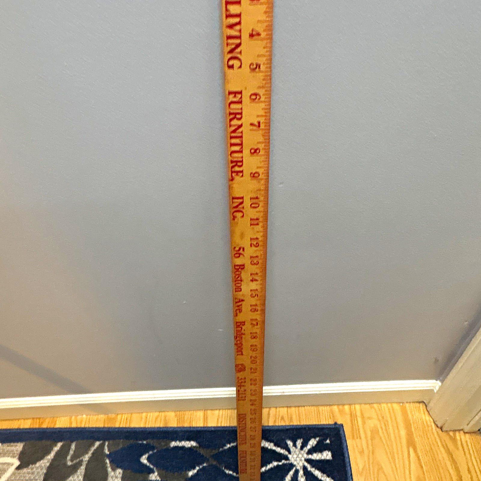 Vintage Original Wooden Yardstick Advertising Ruler Collectible Memorabilia