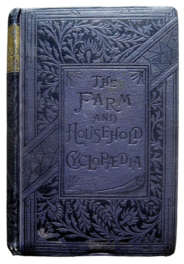 1888 ANTIQUE COOKBOOK FARM & HOME GUIDE Medical RURAL LIFE Bees GARDENS FARMCORE