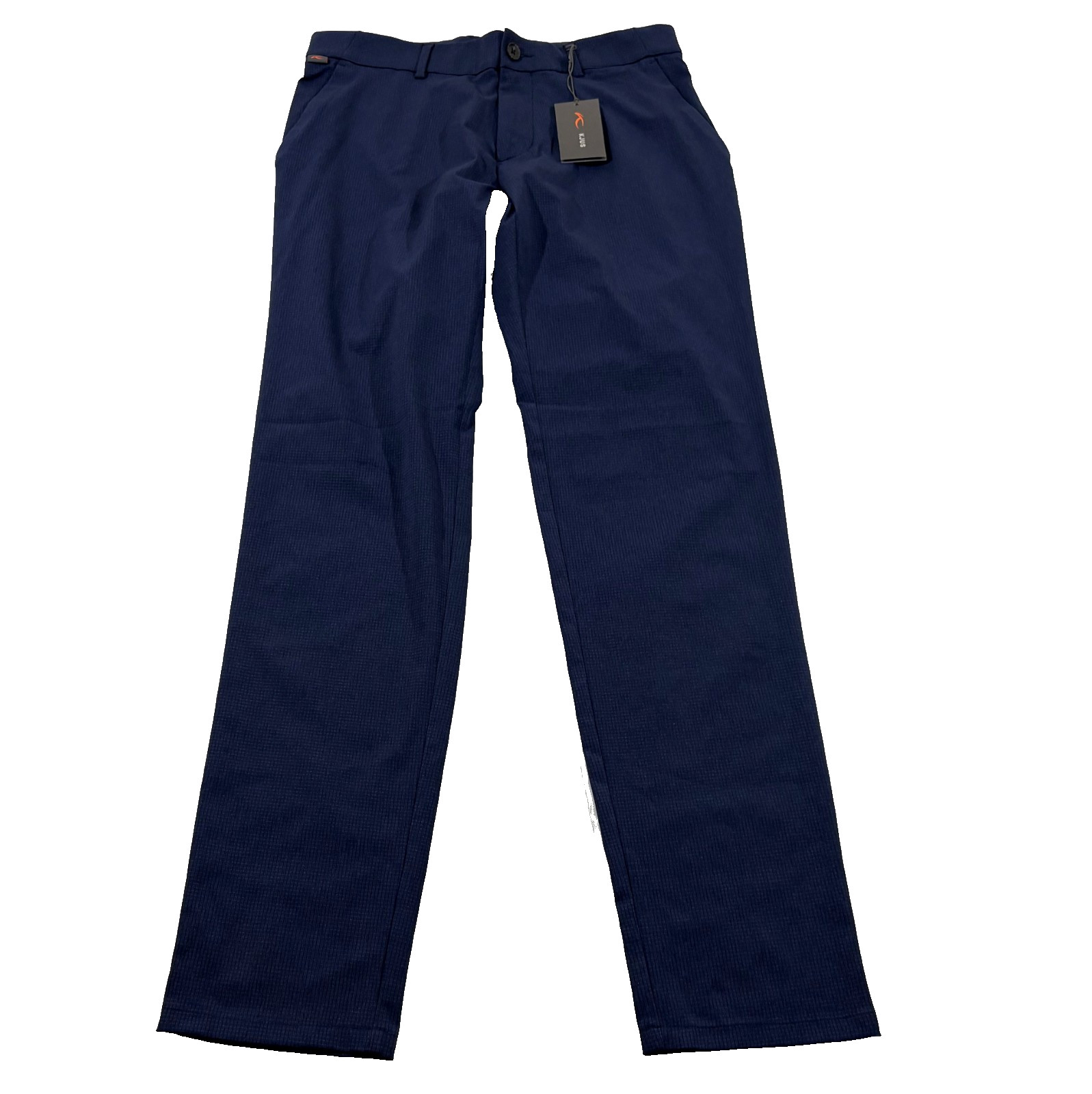 KJUS Trade Wind Golf Pants Mens Tailored Fit Performance Stretch Blue Sz 32 NWT