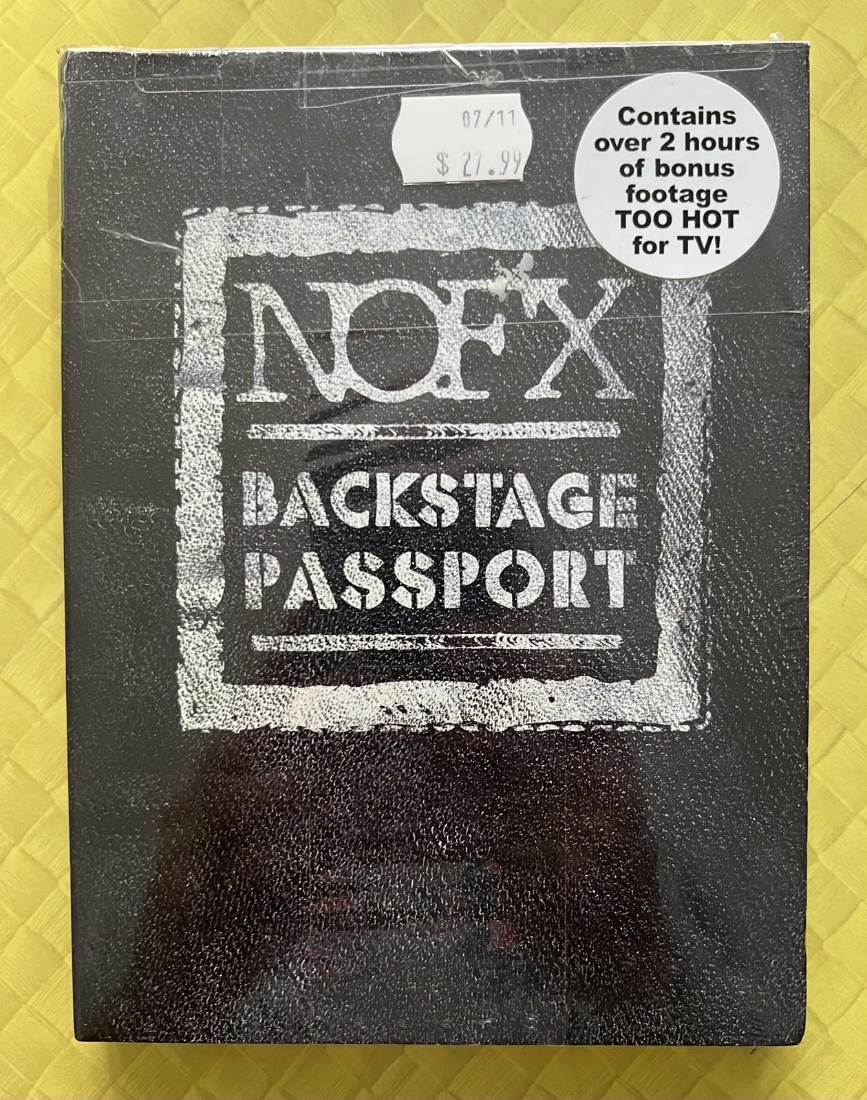NOFX Backstage Passport - 2 DVD Set - Sealed Rare - Fat Wreck Chords Documentary