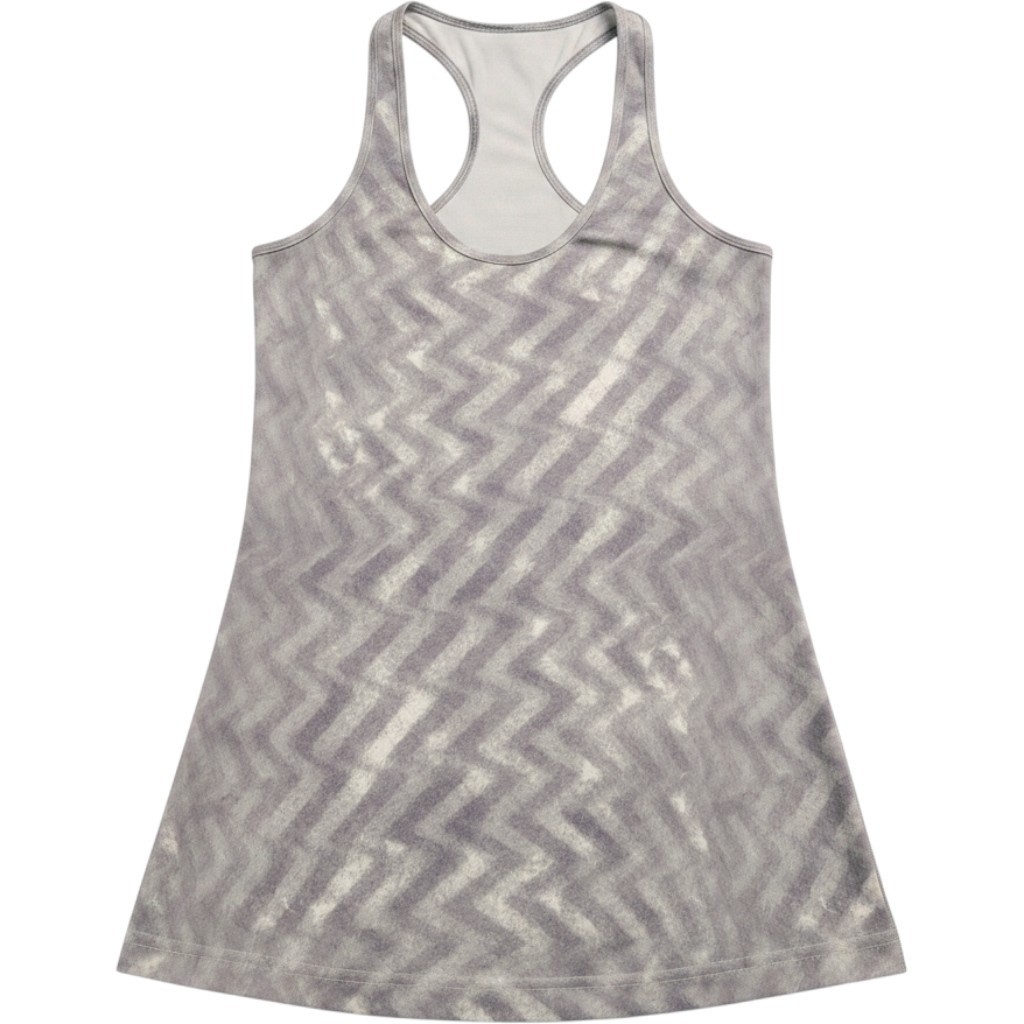 Lululemon Racerback Tank Top Grey Chevron Zigzag Athletic Yoga Shirt Womens Lululemon Racerback Tank Top Grey Chevron Zigzag Athletic Yoga Shirt Womens