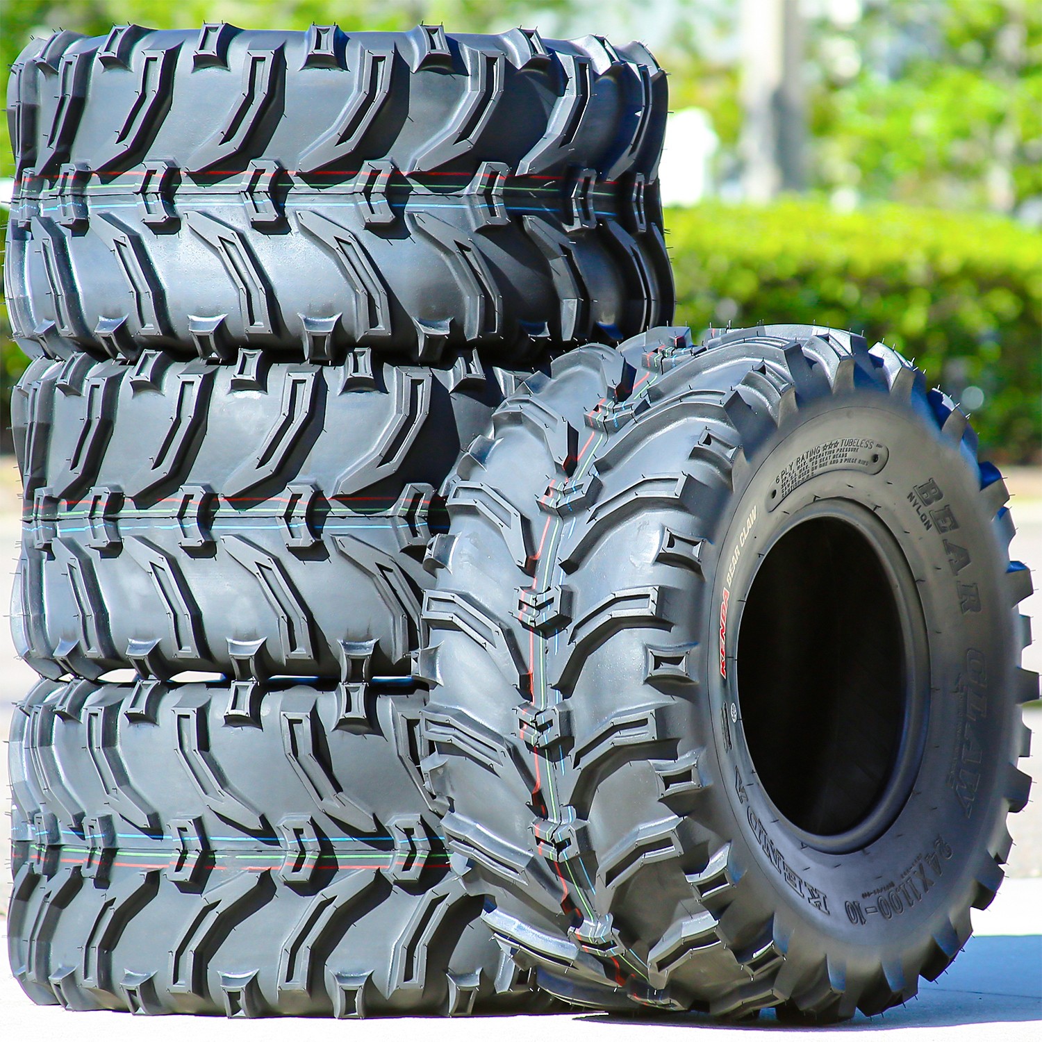 4 Tires Kenda Bearclaw Rear 24x11.00-10 24x11-10 52F 6 Ply AT A/T ATV UTV 4 Tires Kenda Bearclaw Rear 24x11.00-10 24x11-10 52F 6 Ply AT A/T ATV UTV