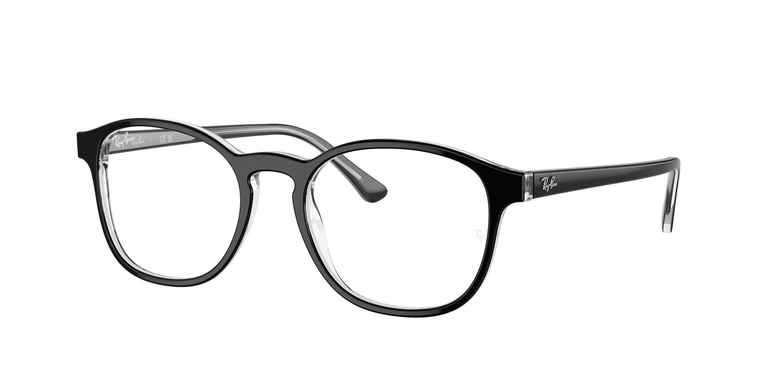 Ray-Ban Optical RX 5417 Black On Trasparent 2034 Size 50 Eyeglasses