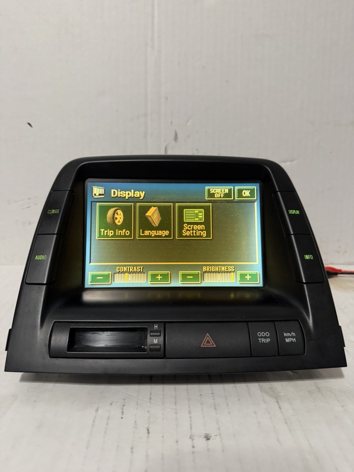 06-09 TOYOTA PRIUS LCD INFORMATION DISPLAY SCREEN MONITOR 86110-47081 OEM 06-09 TOYOTA PRIUS LCD INFORMATION DISPLAY SCREEN MONITOR 86110-47081 OEM