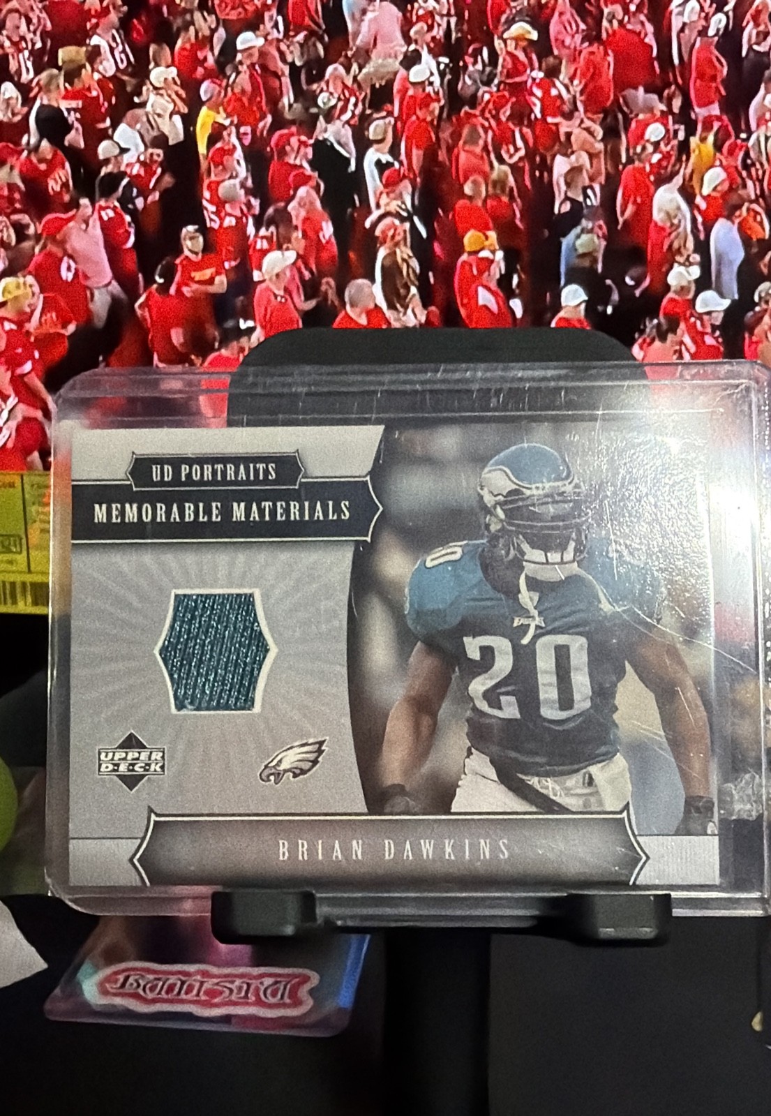 2005 Upper Deck Portraits - Memorable Materials Brian Dawkins #MM-BD (MEM)