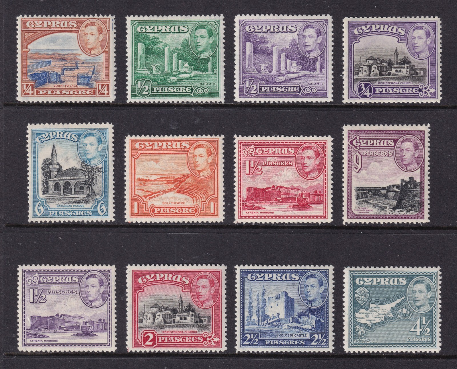 CYPRUS 1938-51 KGVI Pictorials selection MH/* (CV £95+) CYPRUS 1938-51 KGVI Pictorials selection MH/* (CV £95+)