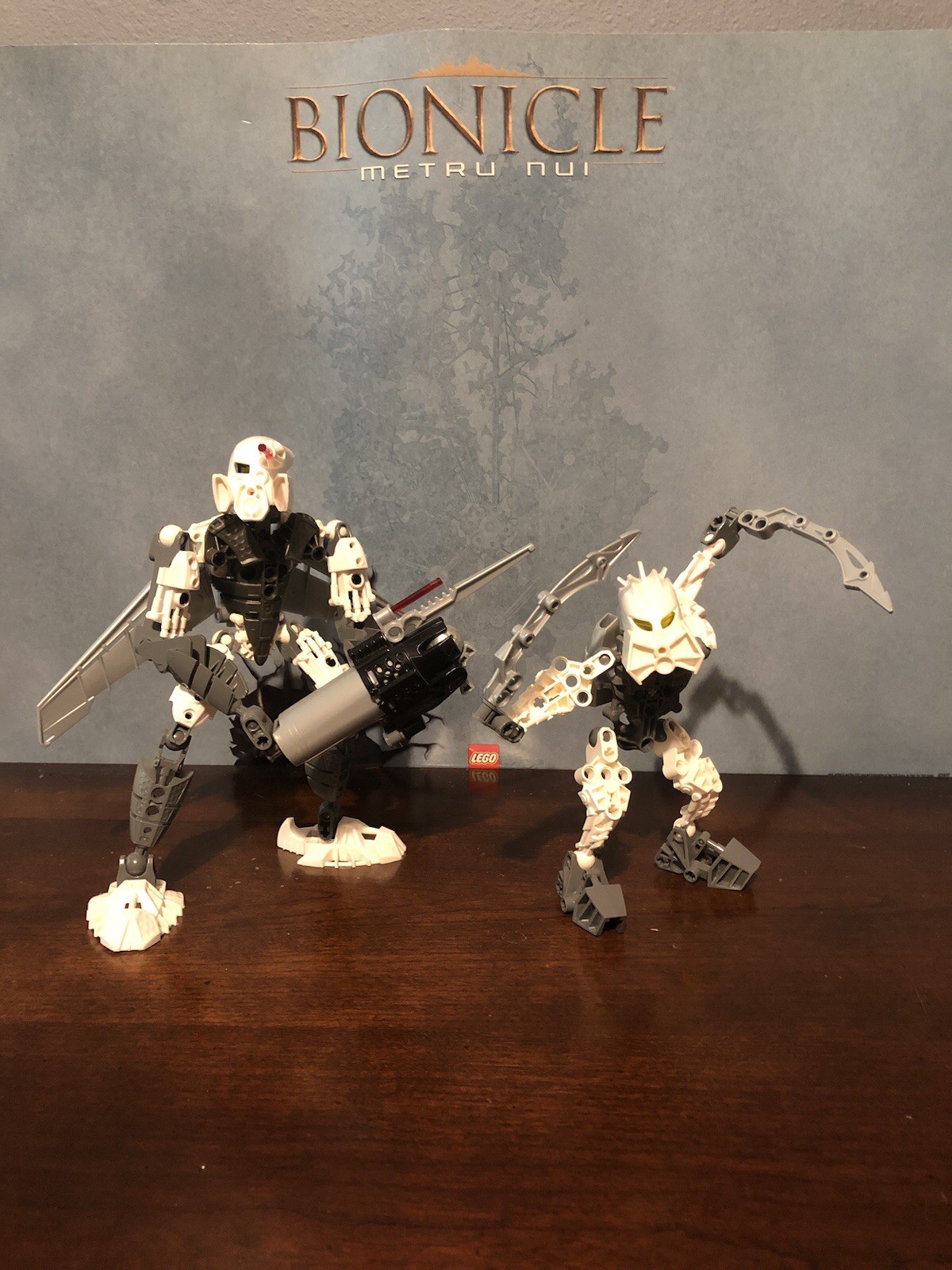 Lego Bionicle 8685/8945 Phantoka Toa Kopaka And Av Matoran Solek Complete Ammo