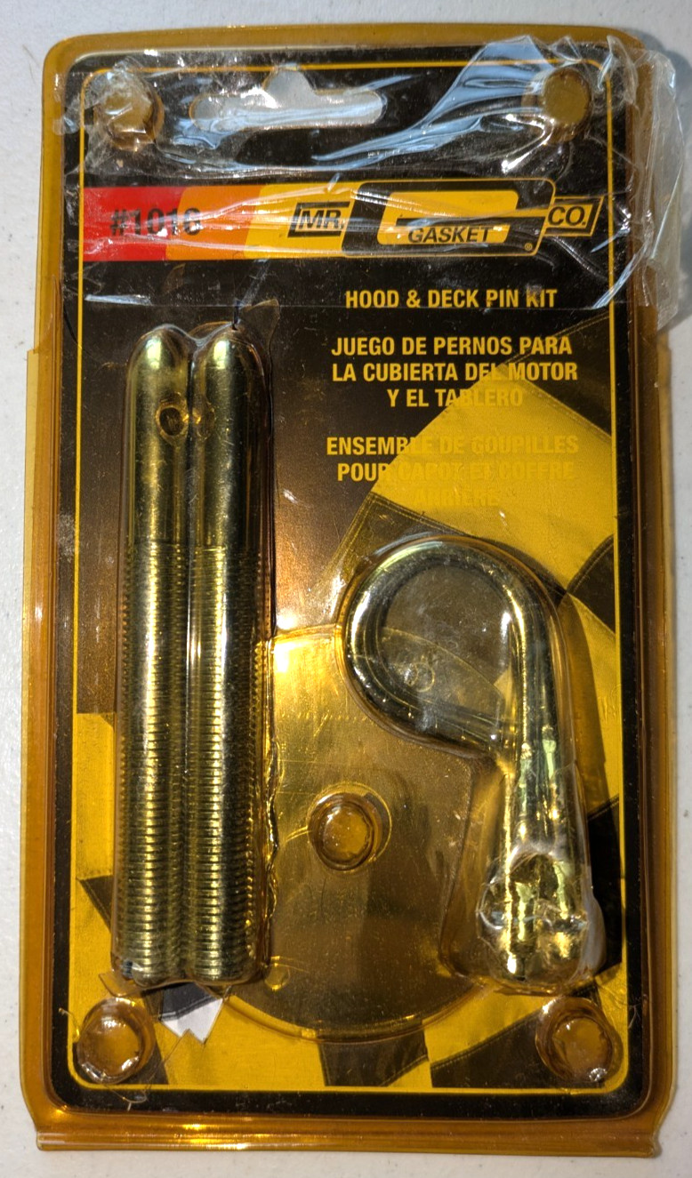 Vintage Mr. Gasket 1016 Universal Hood Pin Set Chrome  7/16\