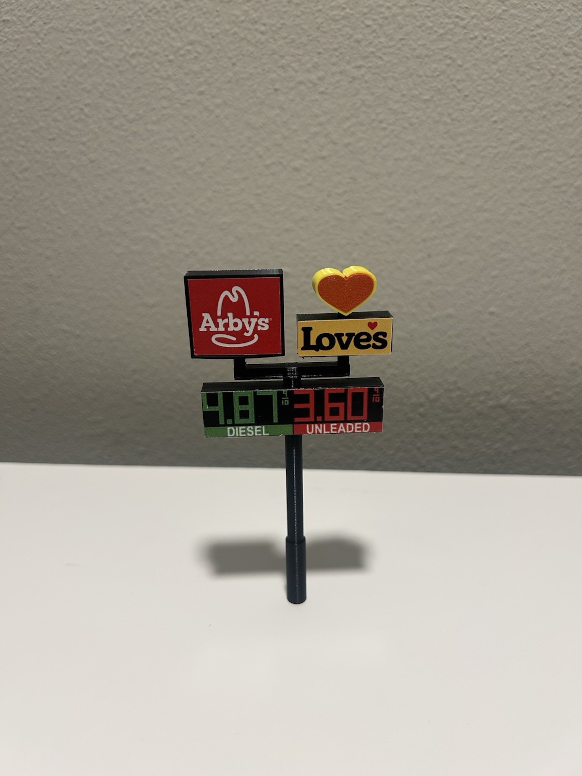 N Scale Loves Style Gas Station Sign N Scale Loves Style Gas Station Sign