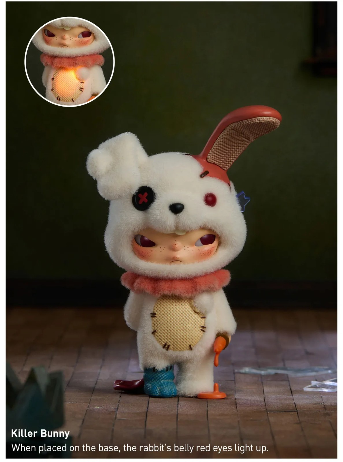POP MART Hirono Monsters Carnival Series Confirmed Figure Sealed Bag in Open Box