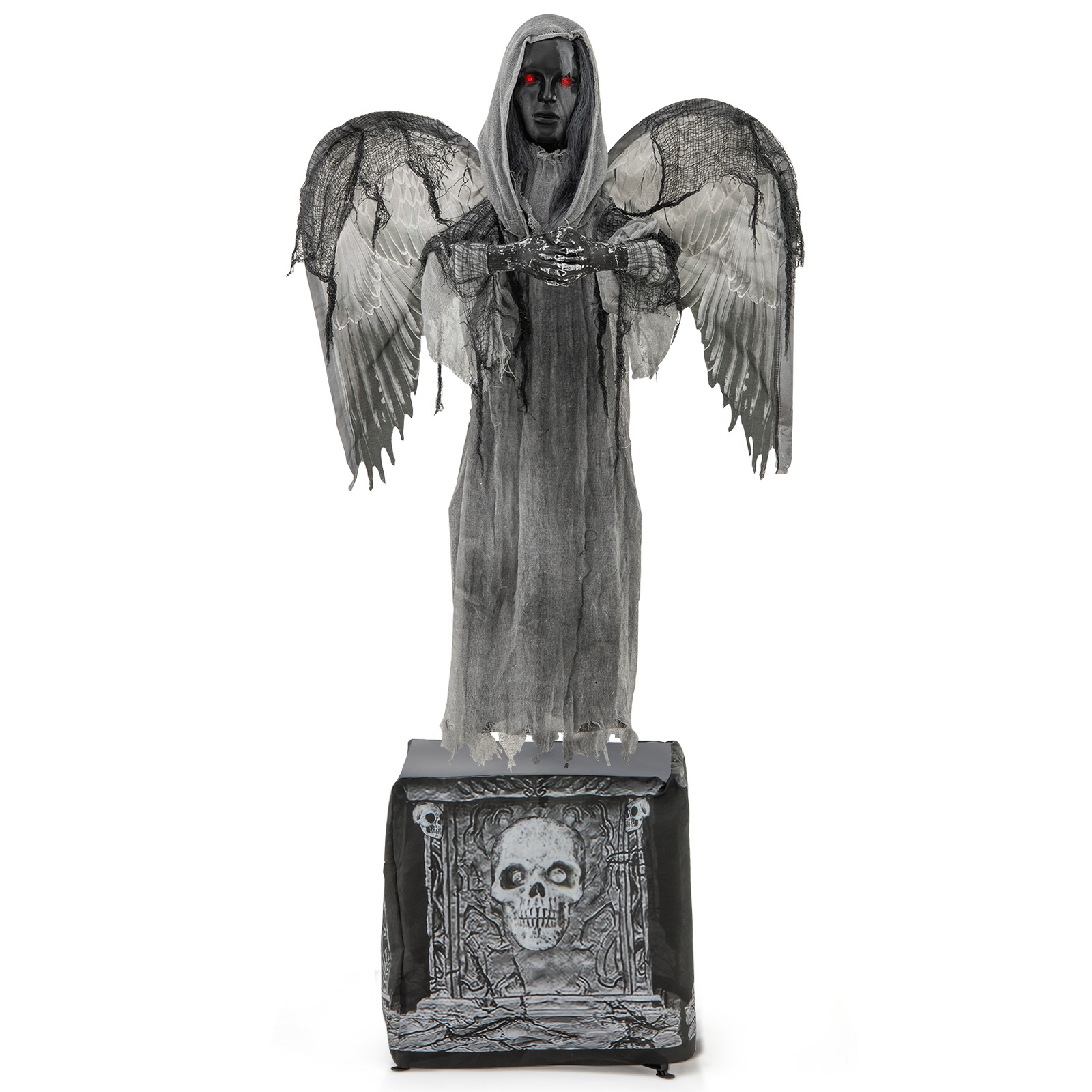 5.5ft Halloween Animatronic Decoration Praying Angel Statue w/ Light Up Eyes 5.5ft Halloween Animatronic Decoration Praying Angel Statue w/ Light Up Eyes