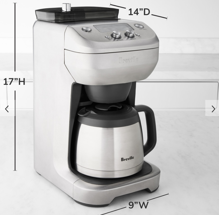 Breville Grind Control 12-Cup Coffee Maker Burr Grinder BDC650BSS