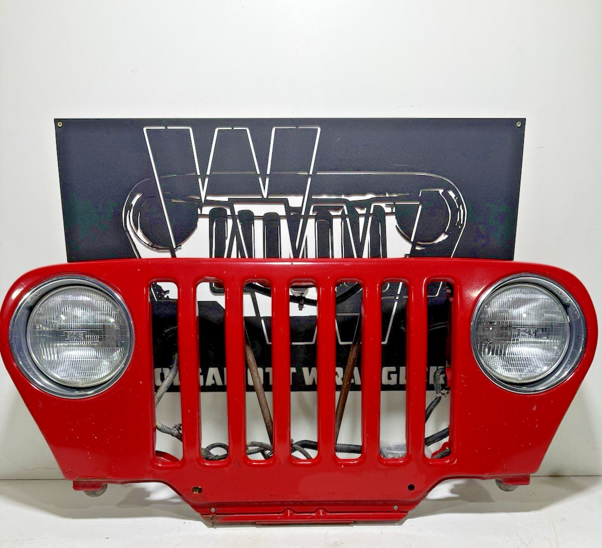 97-06 Jeep TJ Wrangler FLAME RED PR4 Complete Grille Headlights & Harness + BOLT 97-06 Jeep TJ Wrangler FLAME RED PR4 Complete Grille Headlights & Harness + BOLT