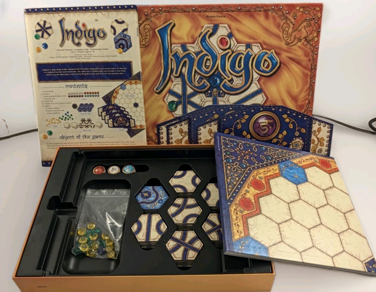 Ravensburger INDIGO Board Game (Reiner Knizia 2012) 100% COMPLETE
