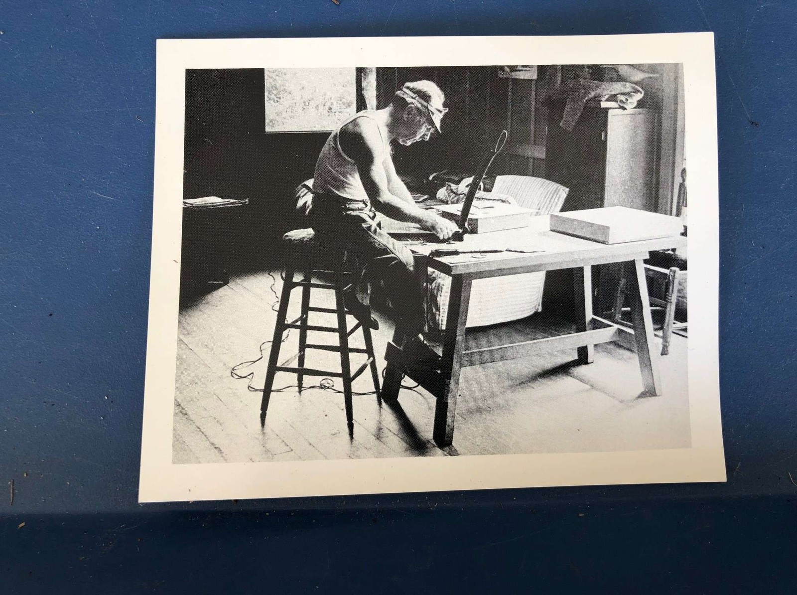 Edward Weston Mounting Prints 1945 Photograph Postcard