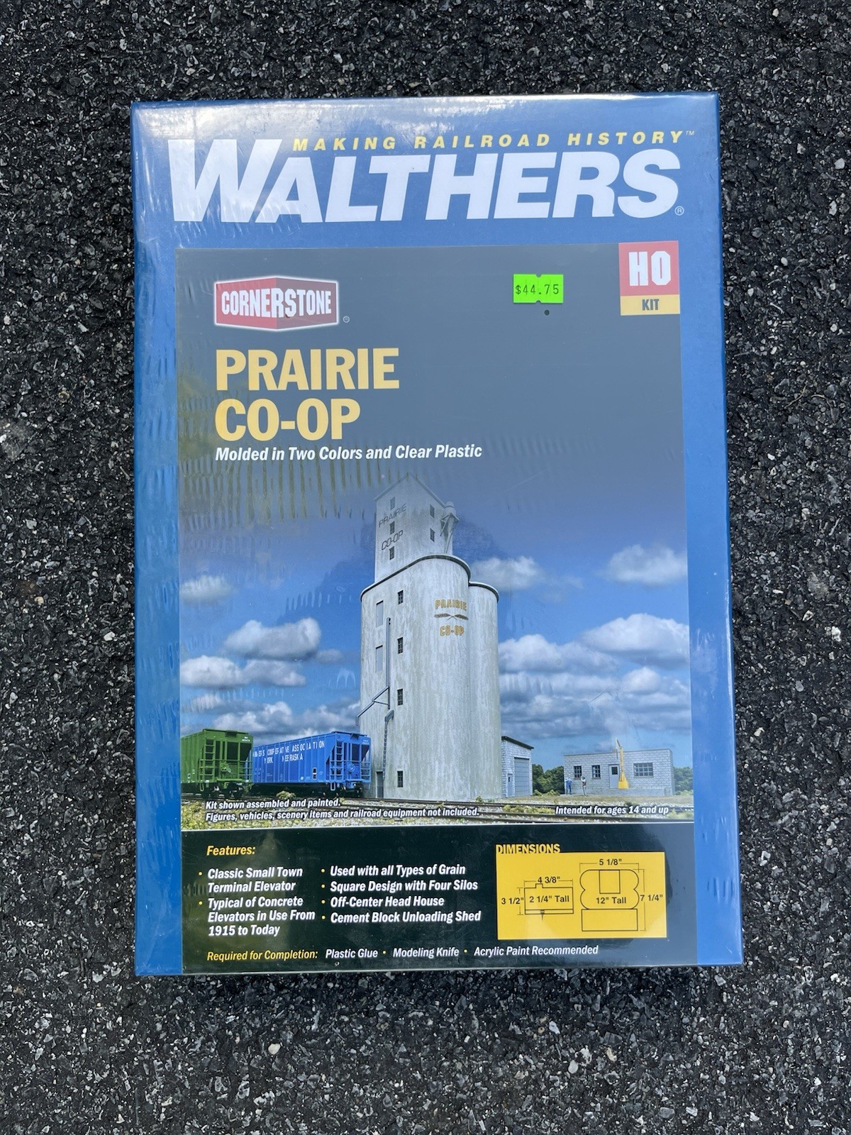 HO Scale Walthers Cornerstone 933-4047 Prairie Co-Op Elevator Building Kit