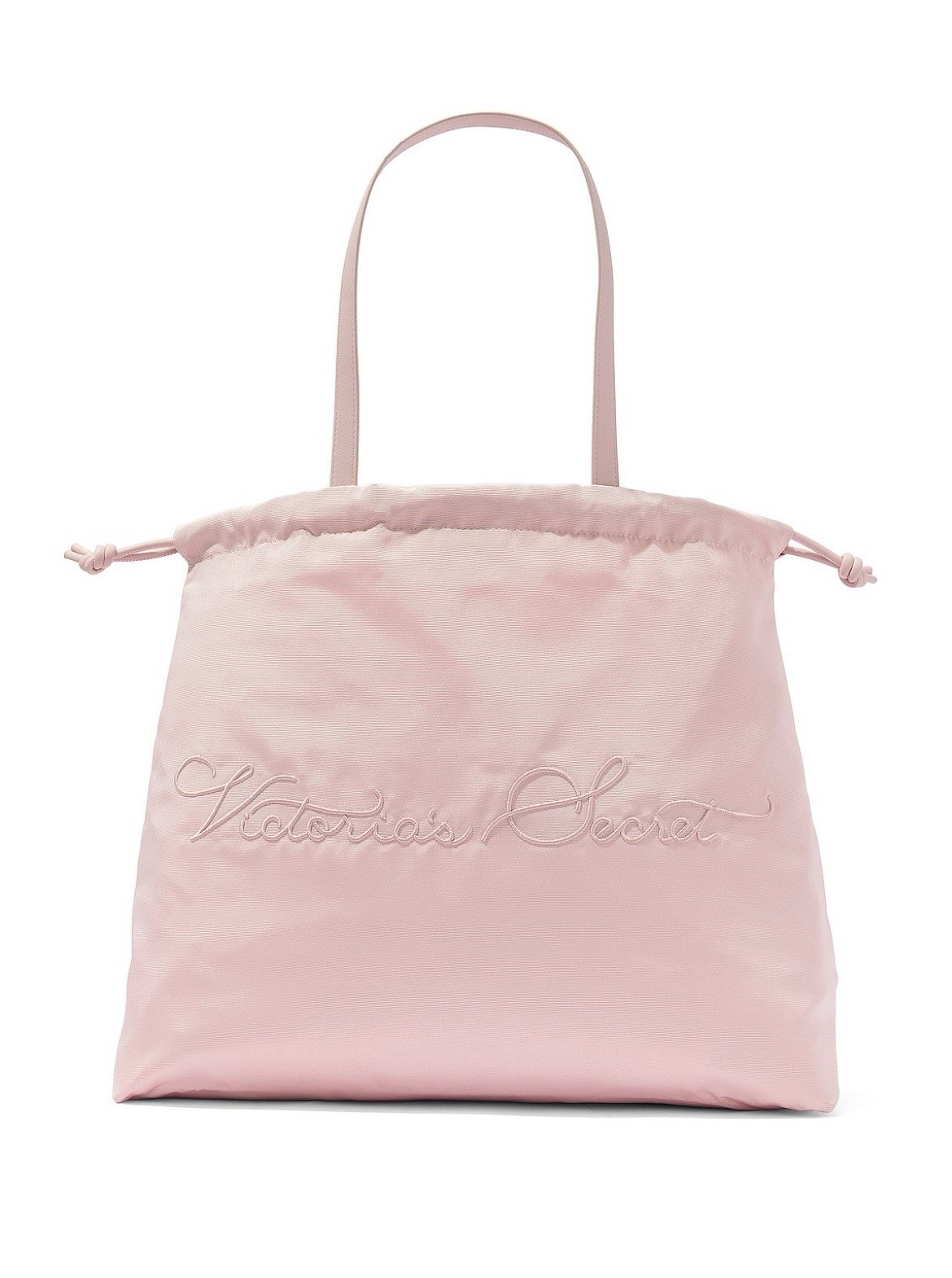 New Victoria’s Secret Cinched Satin Drawstring Tote Bag Pink Purse