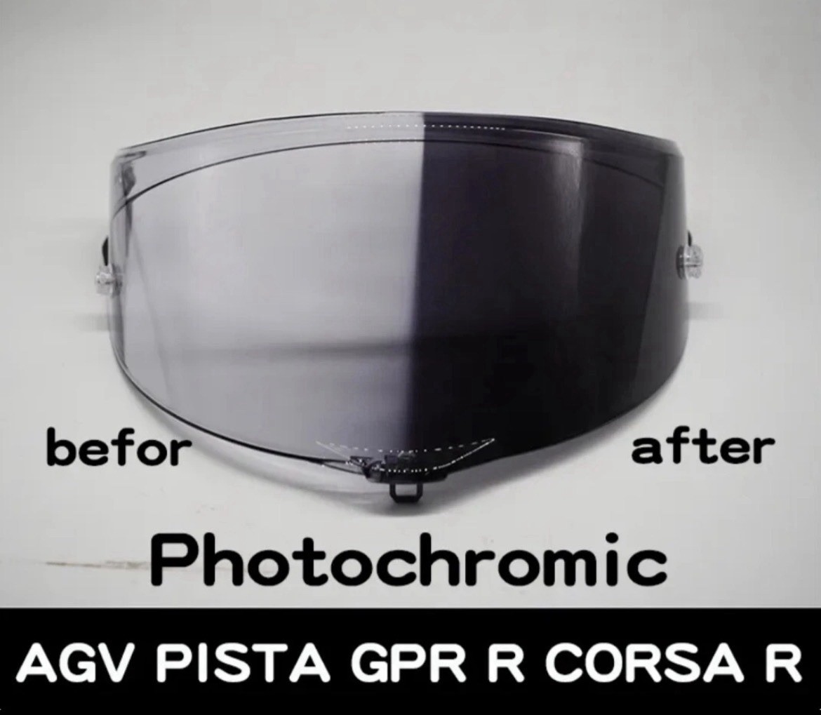 AGV PISTA GP R GP RR Corsa R Visor Photochromatic UV Transition Black Clear New