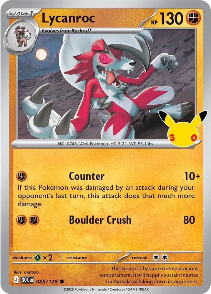 Lycanroc Holofoil [30C - 085/128]NM