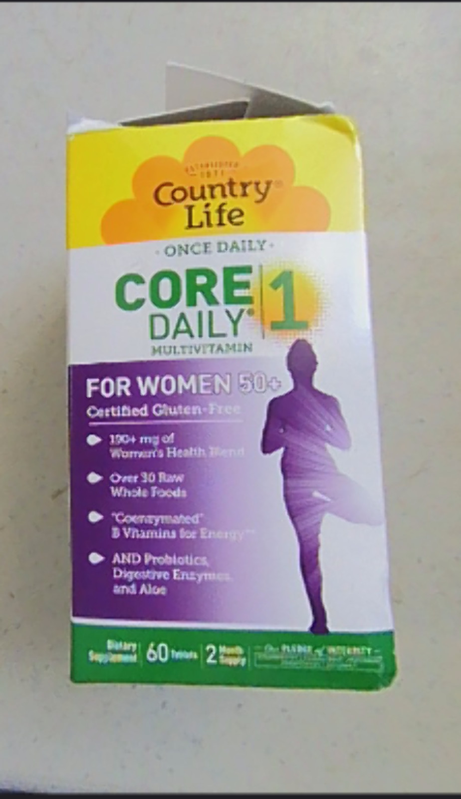 12/27 Country Life CORE Daily-1 for Women 50+ Multivitamin - Formulated for Wome