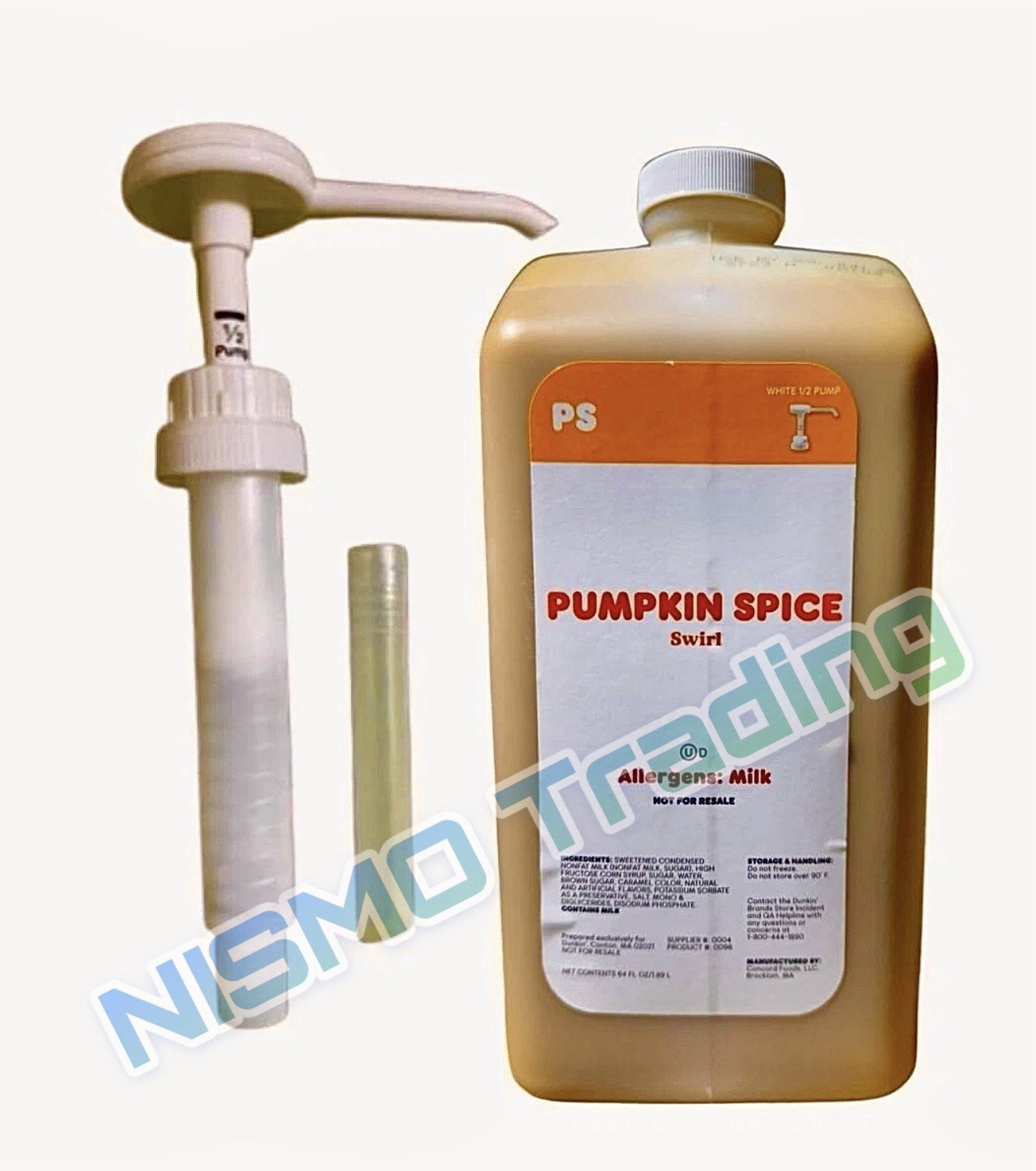 Dunkin’ Pumpkin Spice Swirl 64 FL OZ / 1.89 L With Pump Exp May 2027 Dunkin’ Pumpkin Spice Swirl 64 FL OZ / 1.89 L With Pump Exp May 2027