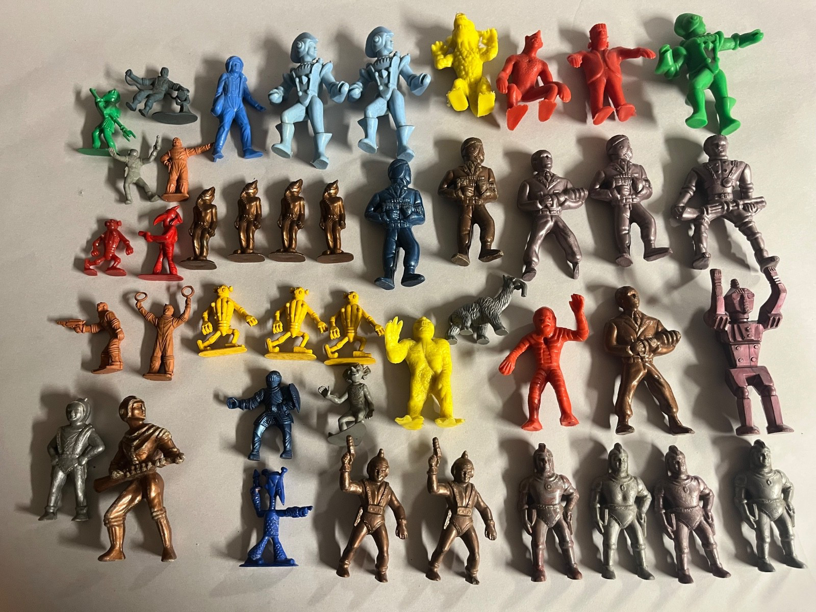 lot of 44 Vintage 1950s Ajax Archer Spacemen Space Men Figures Robots Monsters