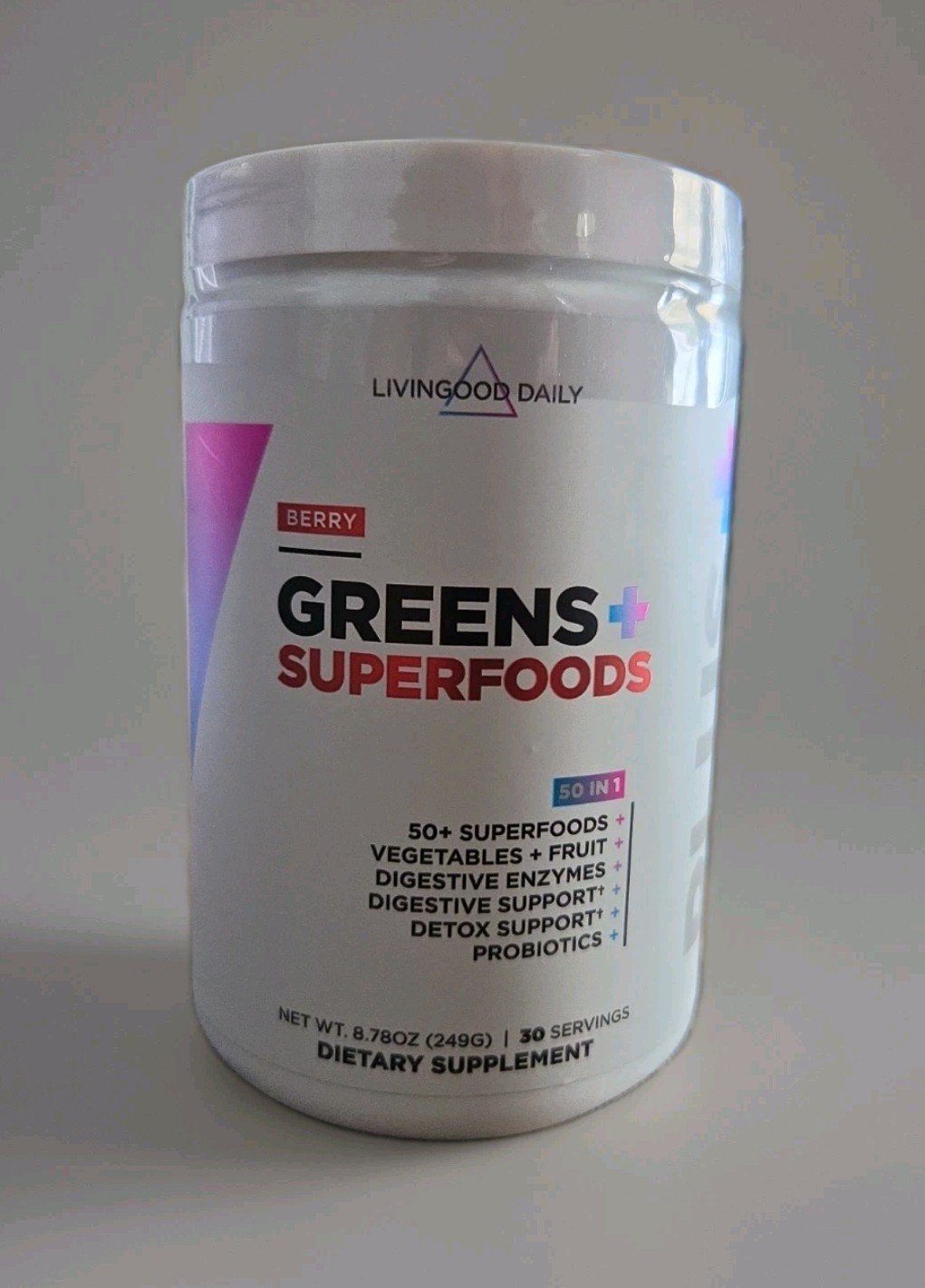 Livingood Daily Greens & Superfood Powder For Gut Health Berry Flavor Exp 6/28 Livingood Daily Greens & Superfood Powder For Gut Health Berry Flavor Exp 6/28