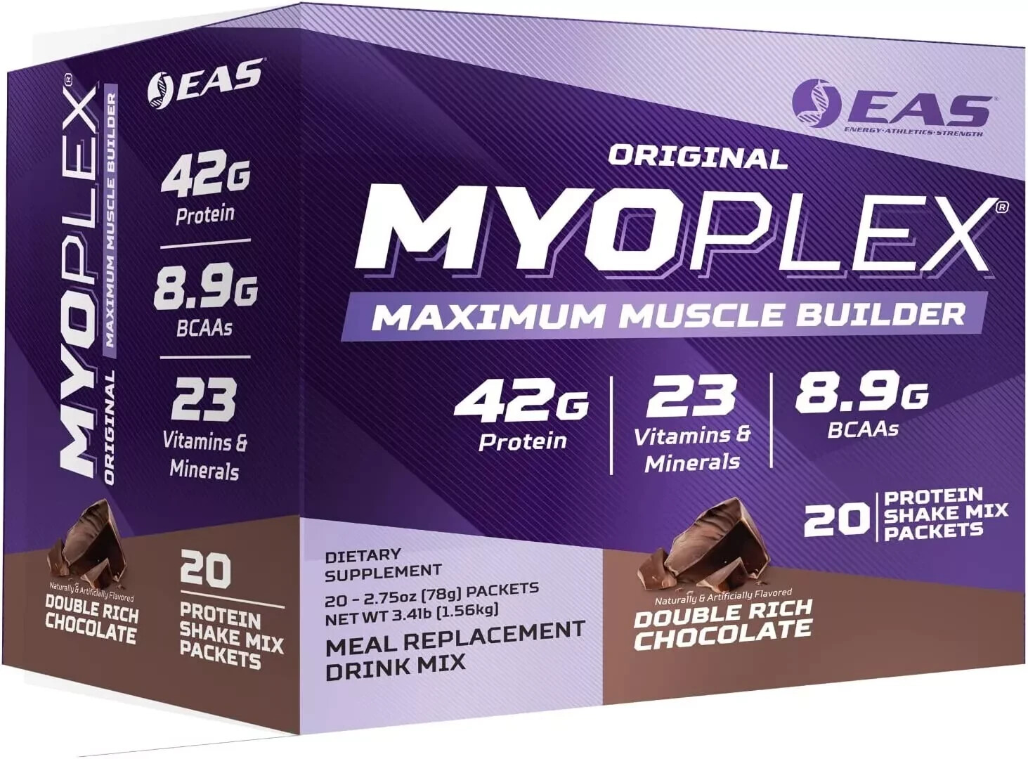 EAS Original Myoplex High Protein Meal Replacement 20 Individual Packs 6 Flavors EAS Original Myoplex High Protein Meal Replacement 20 Individual Packs 6 Flavors