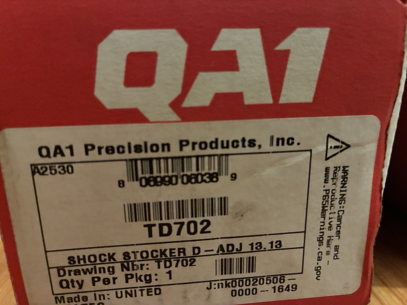 QA1 TD702 Shocks Sold As A Pair QA1 TD702 Shocks Sold As A Pair