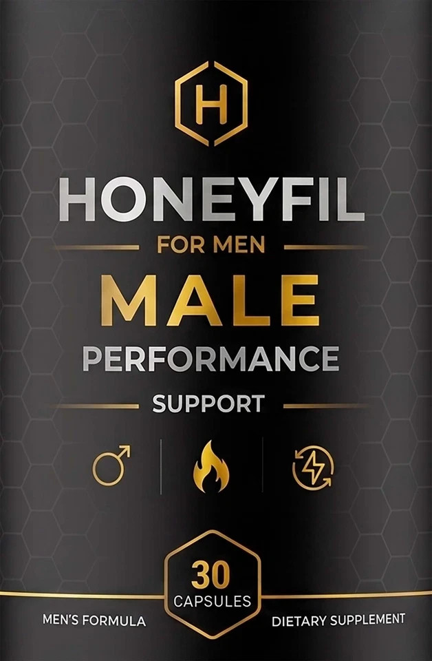 HoneyFil Mens Health Support Dietary Supplement 30 Capsules Male Strength