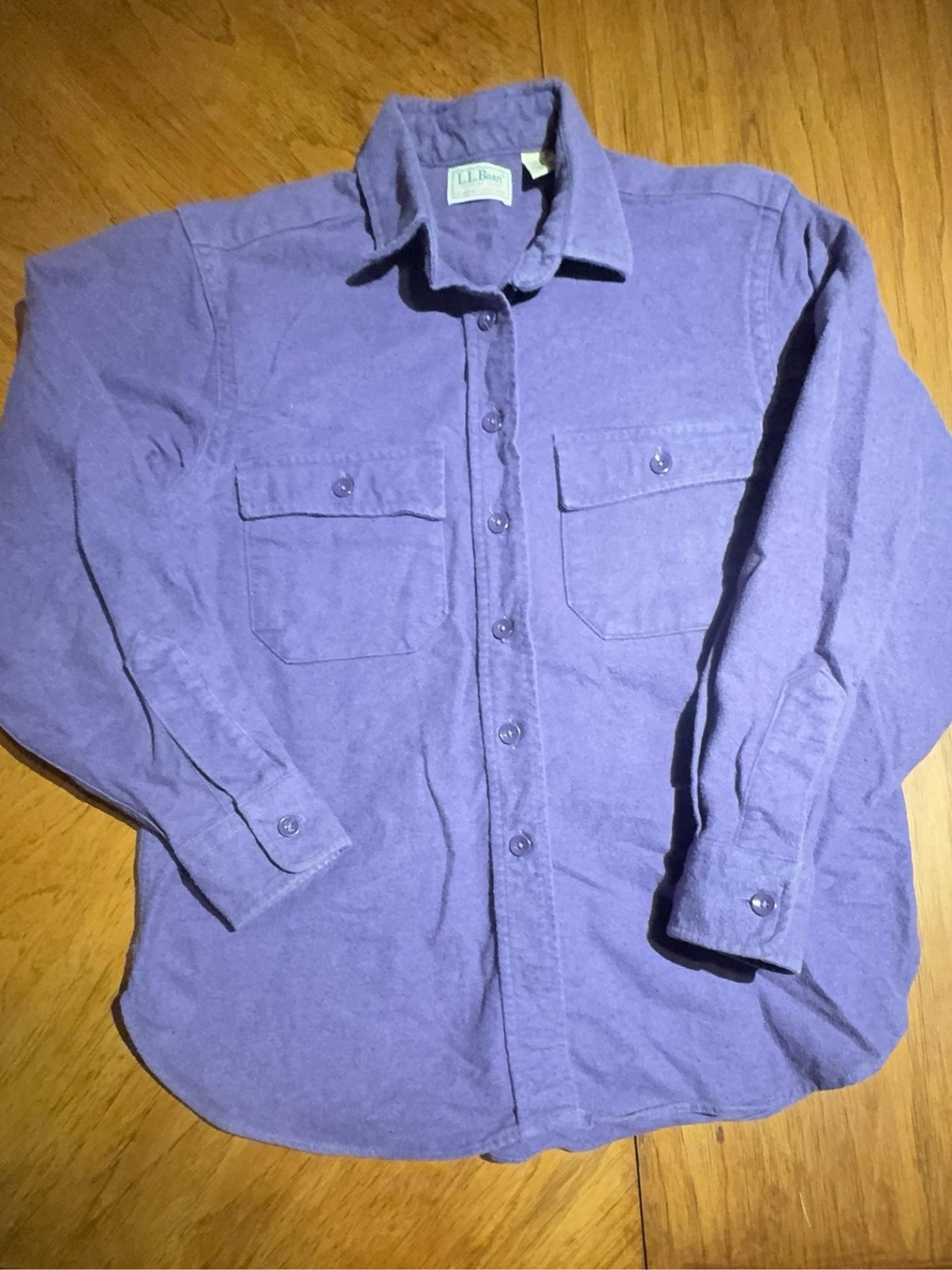 L.L.Bean Chamois Shirt Women’s Size 10 Flannel Cotton Traditional Fit