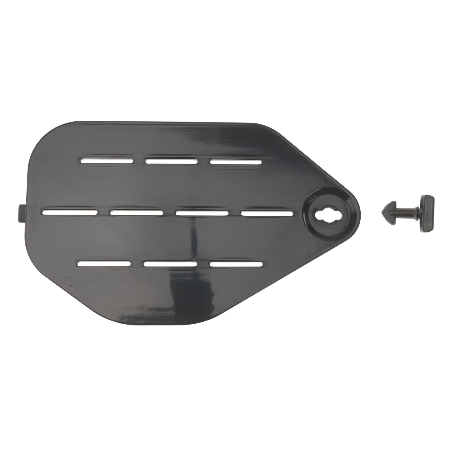 1984-1989 C4 Corvette Fuse Box Cover Black ABS w Lock Knob Direct Fit 14047597