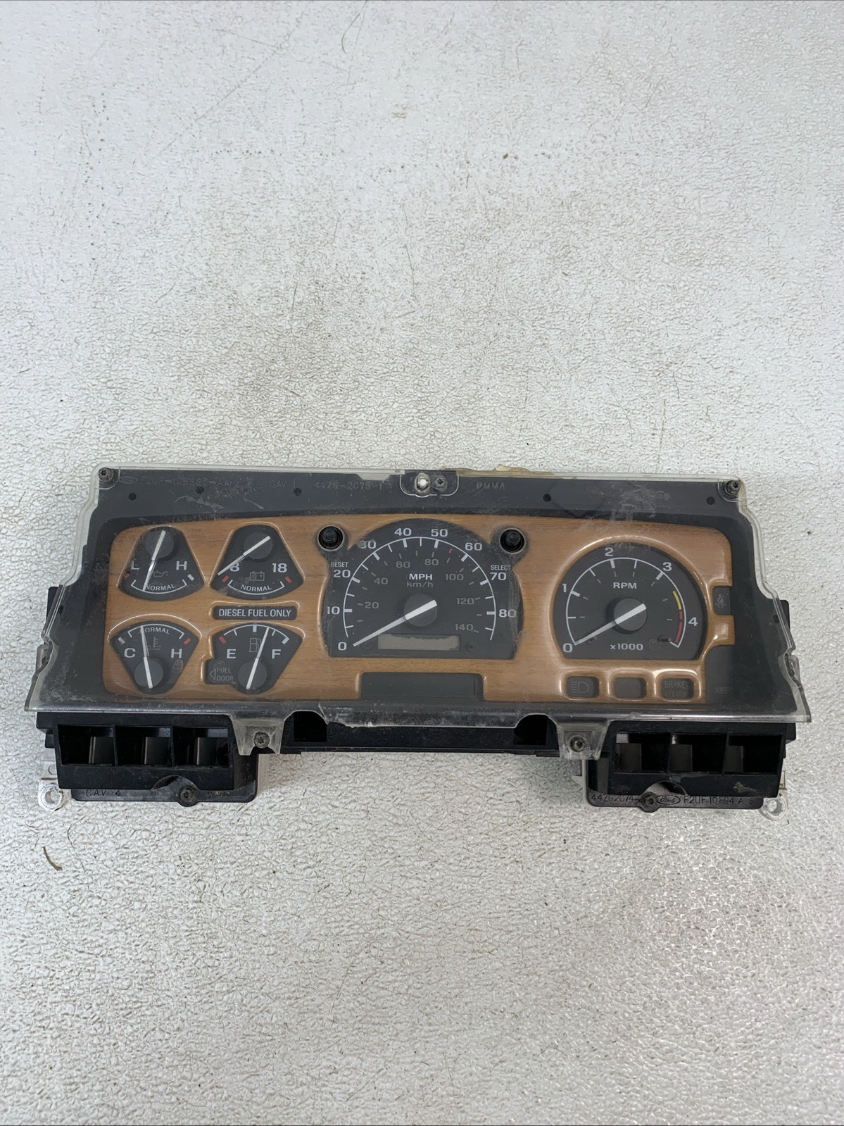 92-97 Ford OBS Truck Instrument Gauge Cluster Powerstroke 7.3 Turbo Diesel Tach