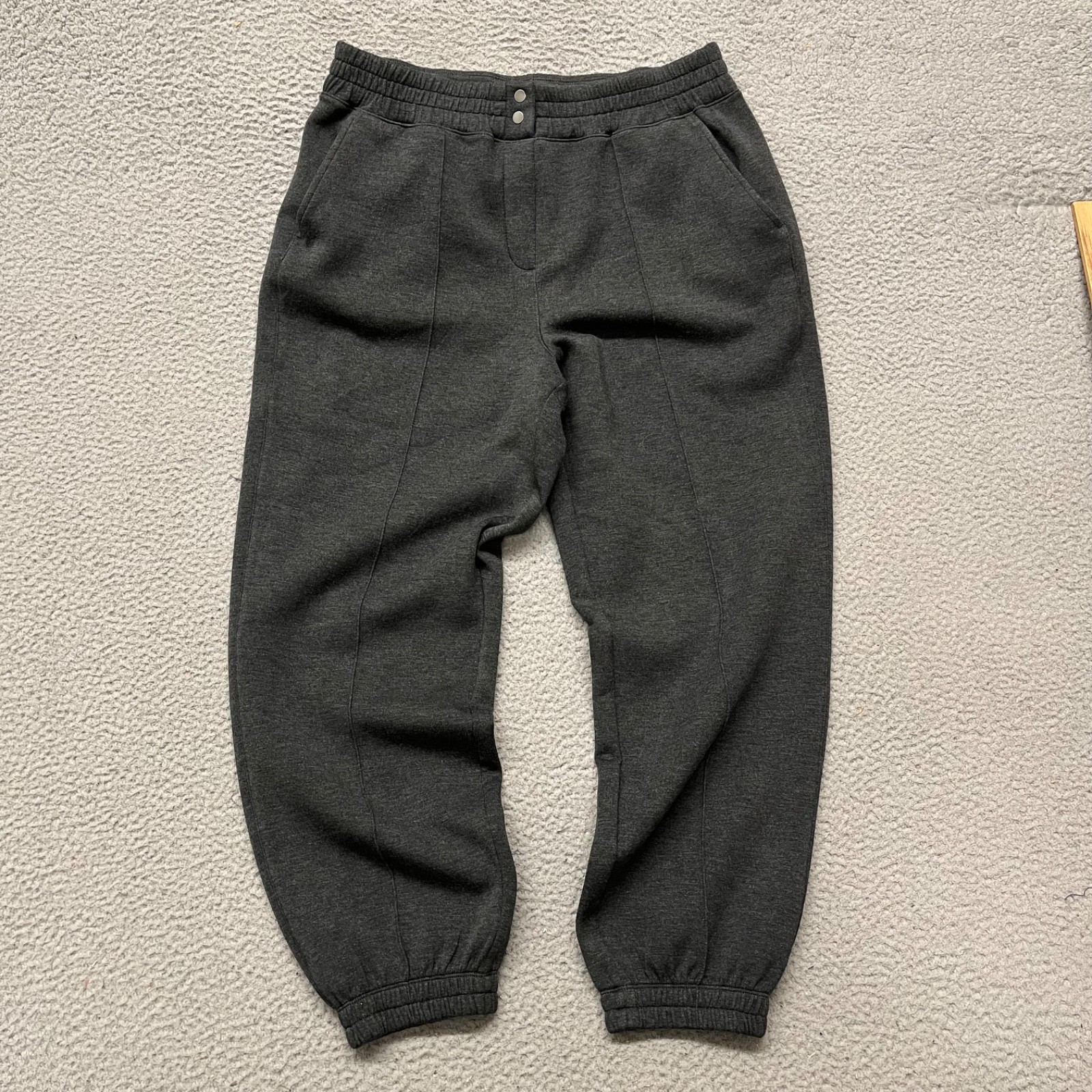 Spanx Air Essentials Joggers Womens XL Gray Brushed Comfort Travel Lounge