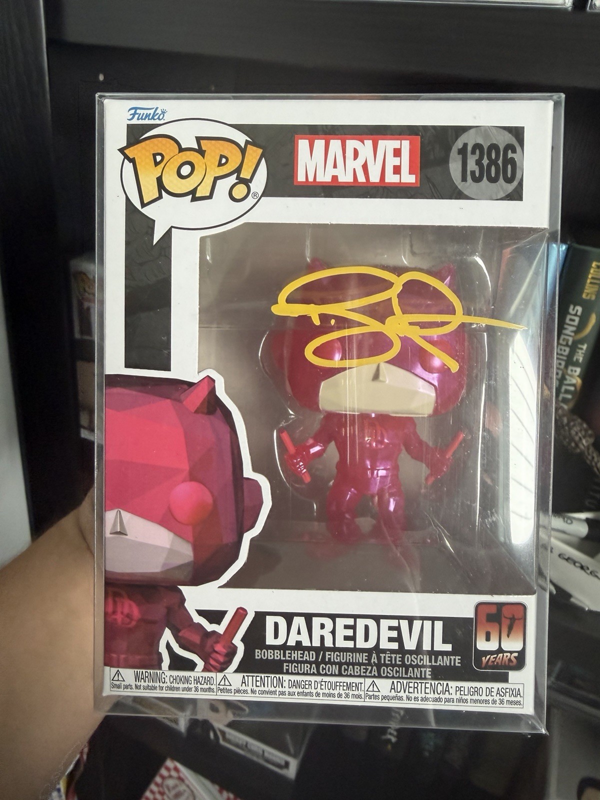 Ben Affleck signed Daredevil Funko Pop Double certified. 60 year edition.