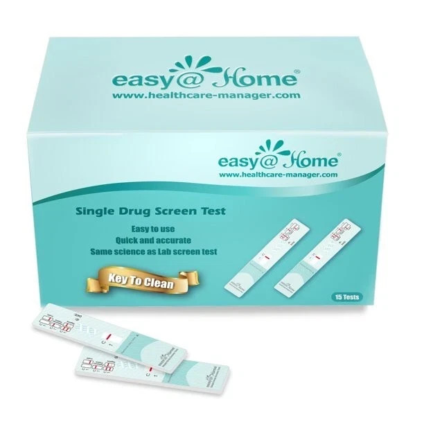 Easy@Home 15 Pack THC Marijuana Drug Test Strips Single Panel Urine Kit EDTH-114 Easy@Home 15 Pack THC Marijuana Drug Test Strips Single Panel Urine Kit EDTH-114