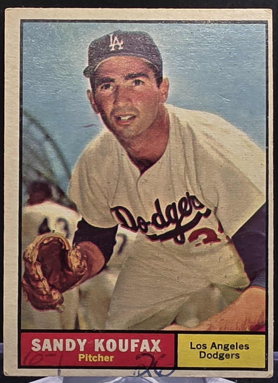 1961 Topps Sandy Koufax #344 Los Angeles Dodgers VG-EX (ink)