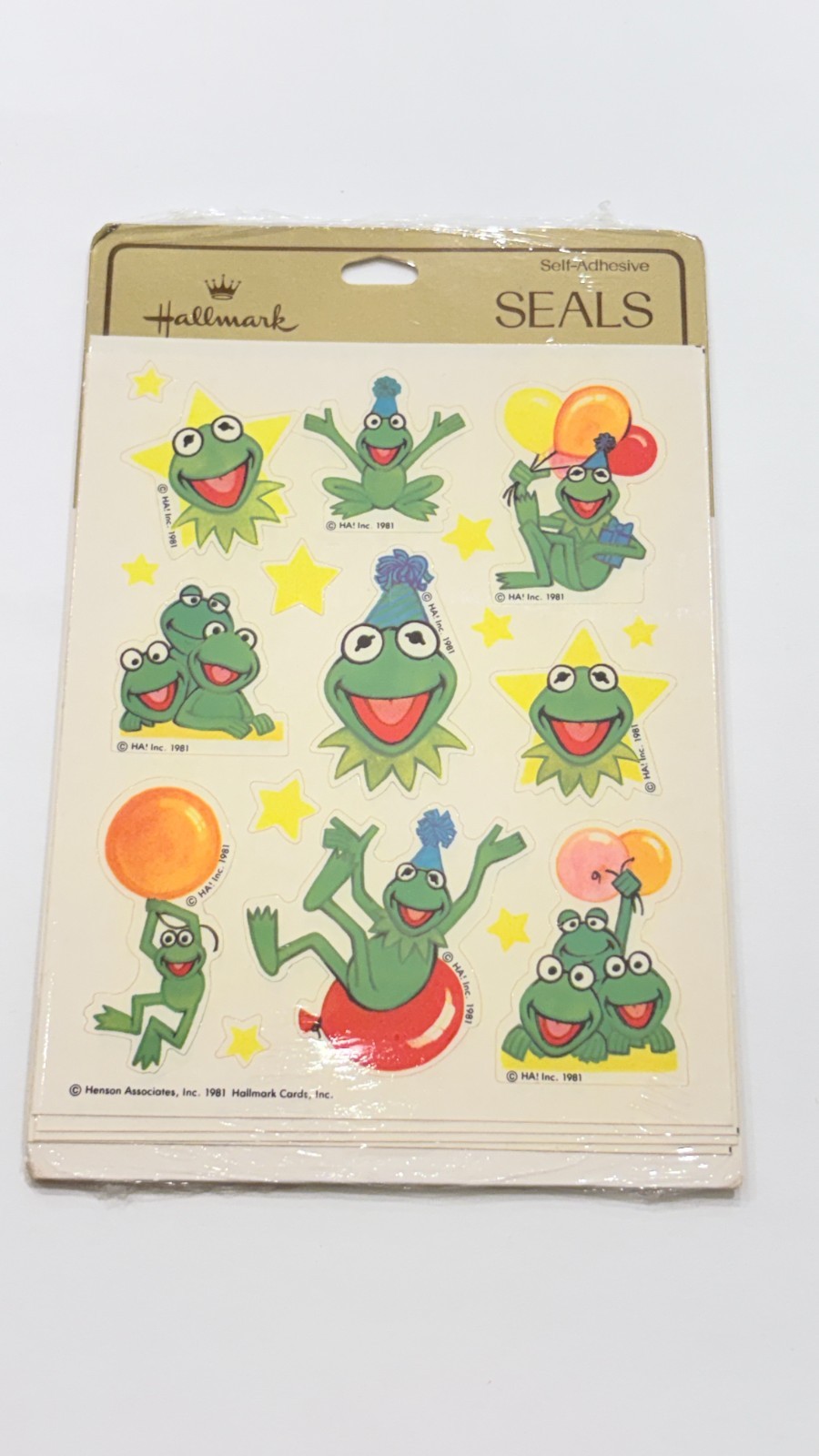 Vintage 1978 Hallmark Muppets Character Seals Stickers 4 Sheets Sealed L1096 Vintage 1978 Hallmark Muppets Character Seals Stickers 4 Sheets Sealed L1096