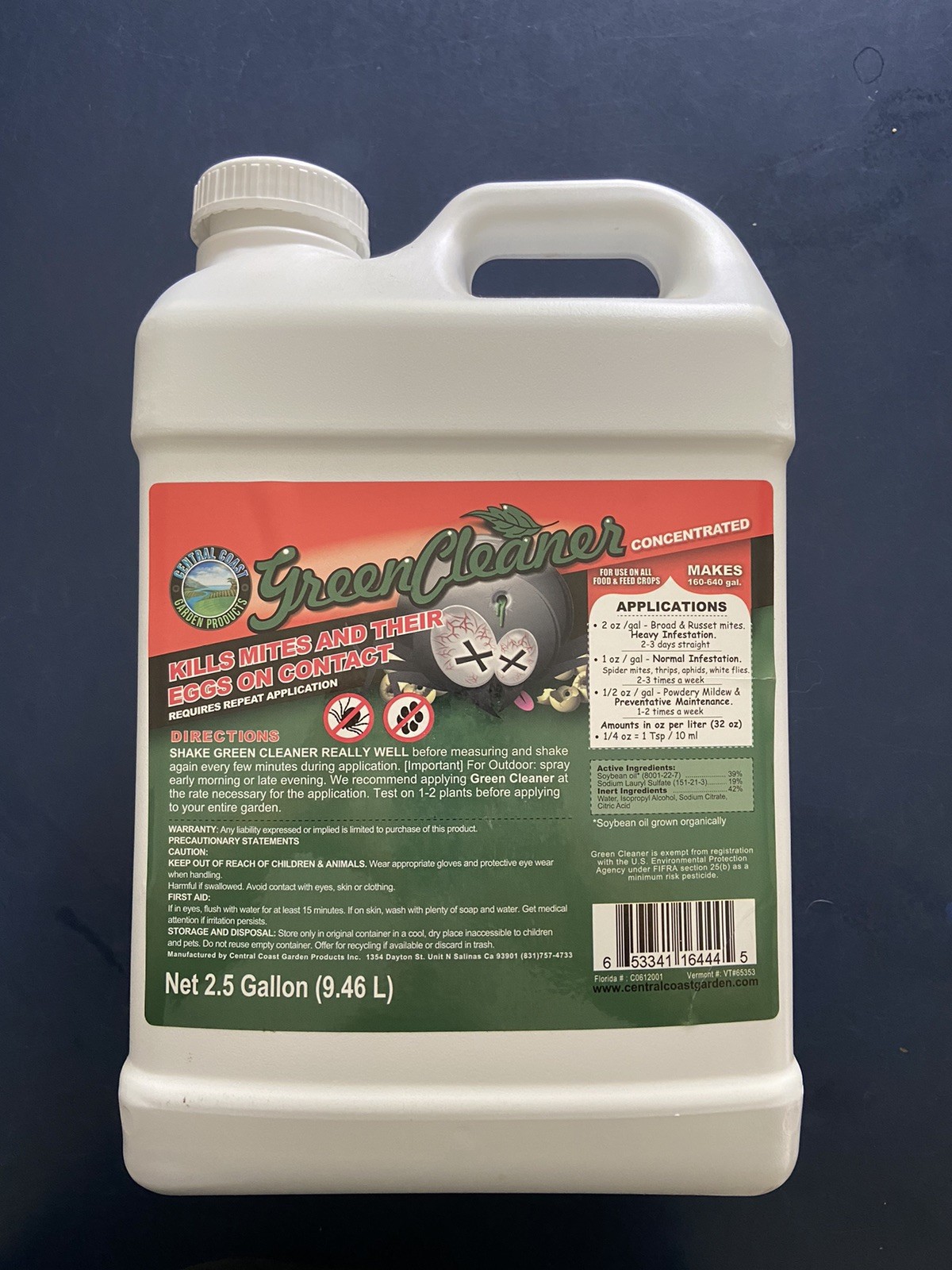Central Coast Green Clean 2.5 Gallon Green Cleaner