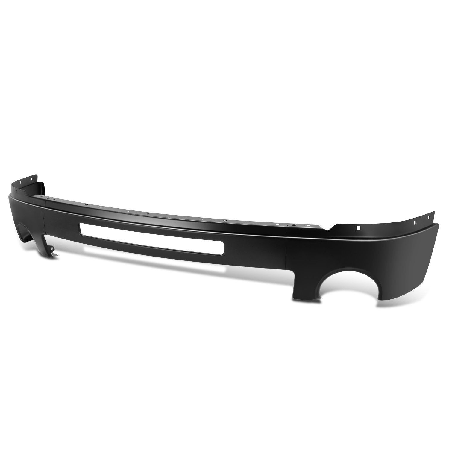 Fit 07-13 GMC Sierra 1500 Painted Black Front Bumper Face Bar w/Fog Lights Holes