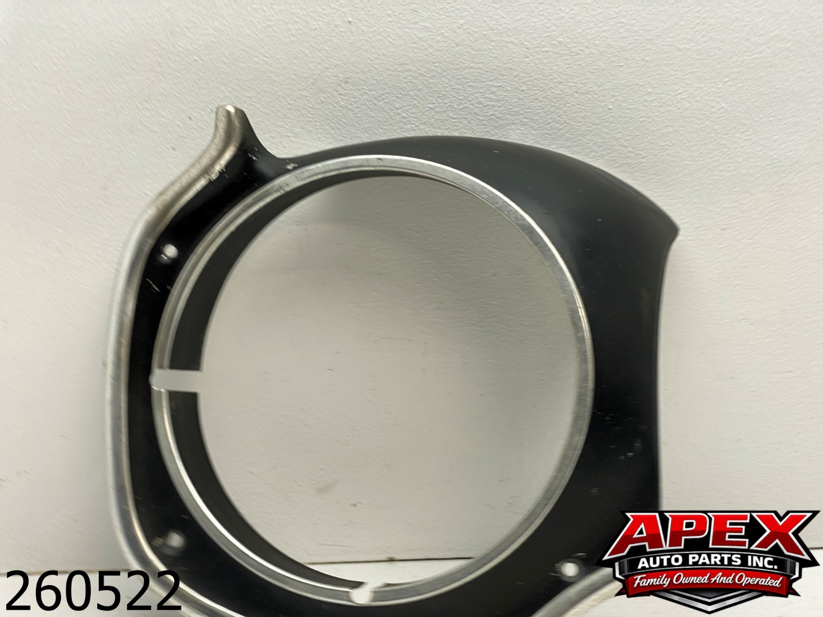 OEM 1977 Ford Maverick 2.4L Head Lamp Light Bezel Chrome/Black