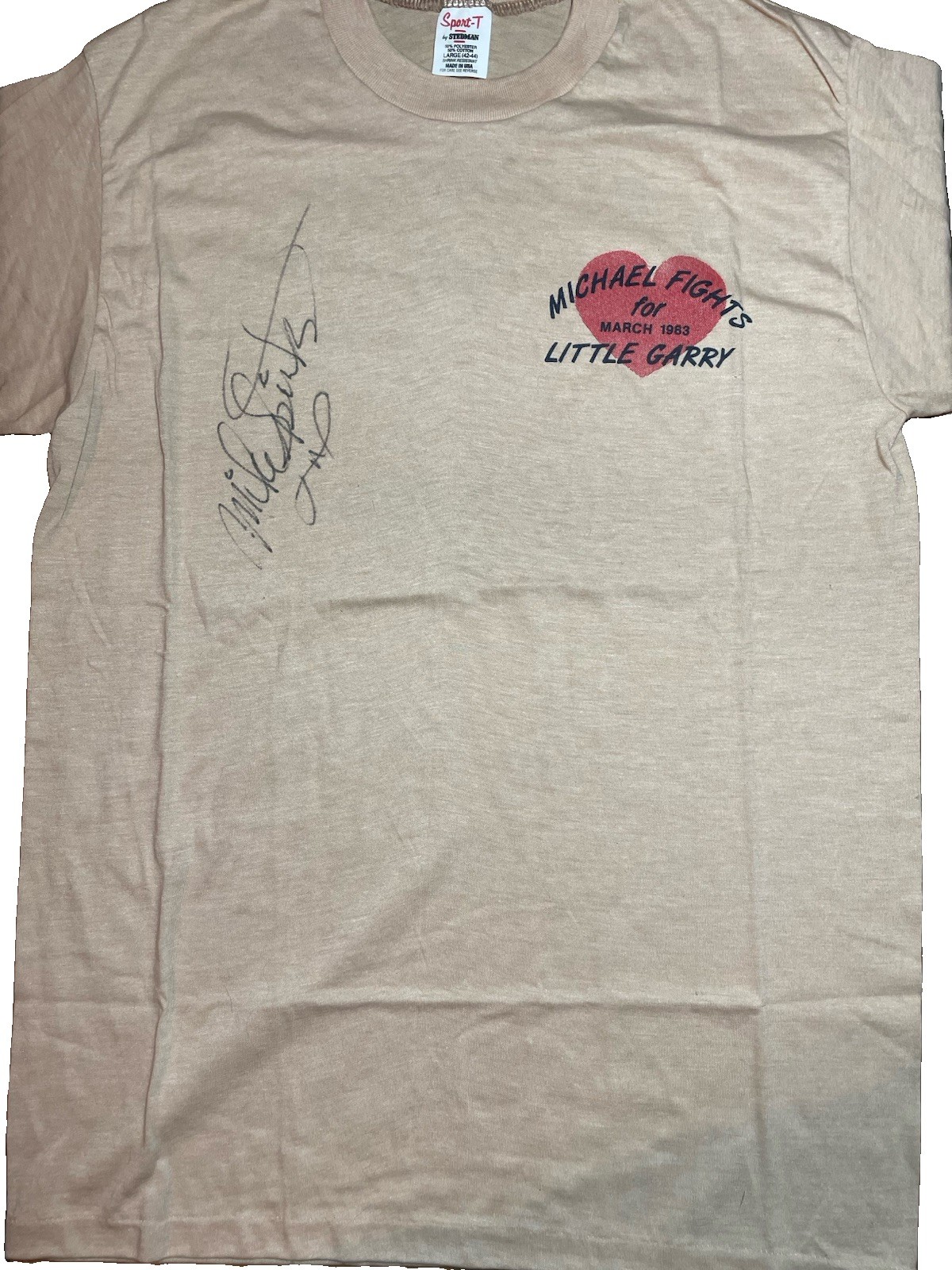 Michael Spinks Signed Autographed T-Shirt - Not Authenticated