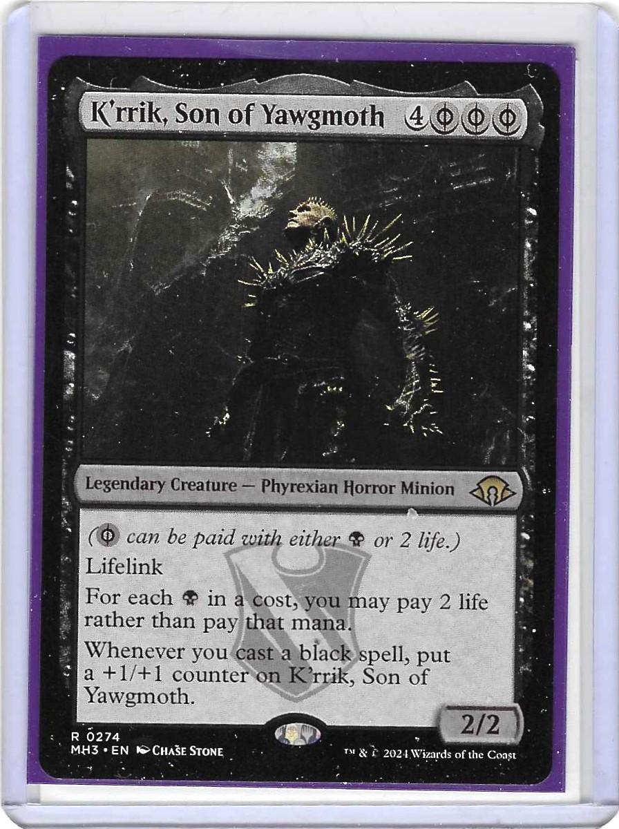 K'RRIK, SON OF YAWGMOTH x1 mtg NM-M Modern Horizons 3 Rare - Non-Foil K'RRIK, SON OF YAWGMOTH x1 mtg NM-M Modern Horizons 3 Rare - Non-Foil