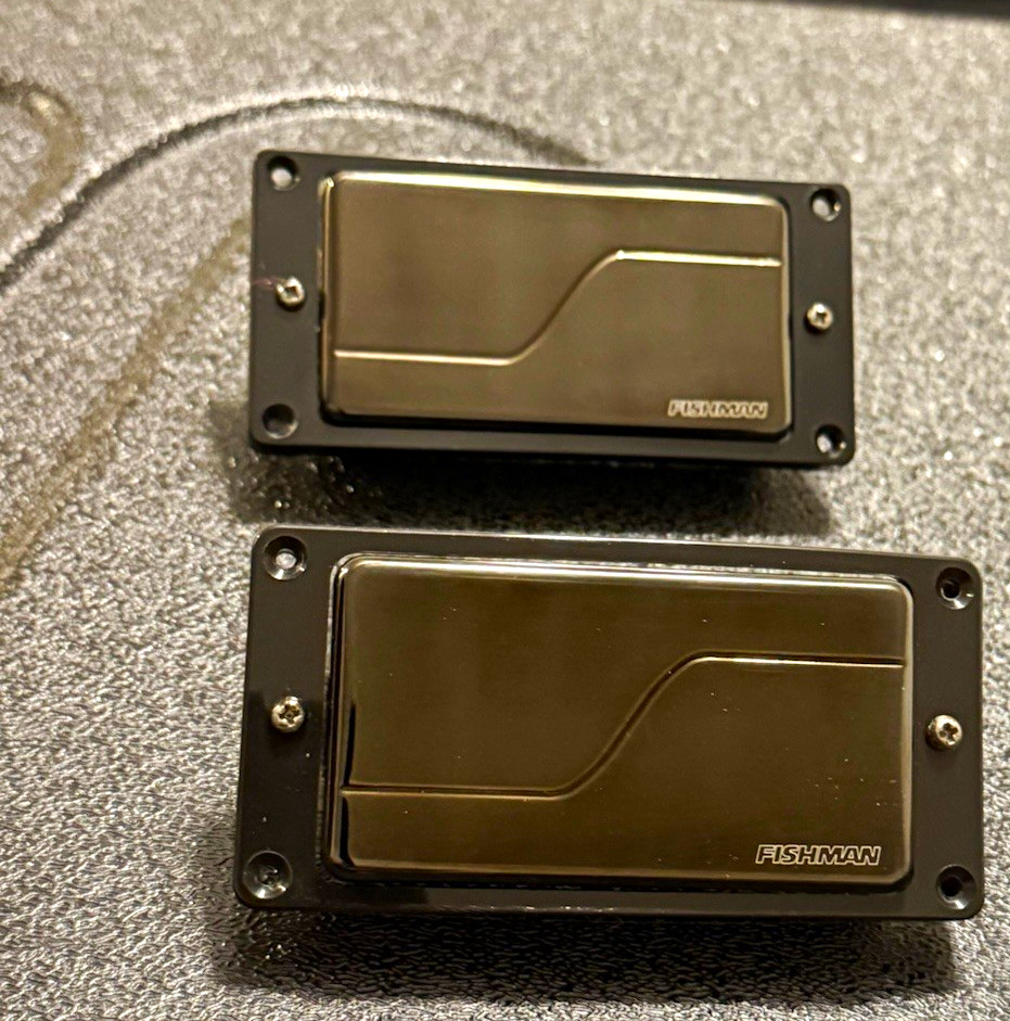 Fishman Fluence Modern Ceramic/Alnico Active Humbucker Set Bridge/Neck Black Fishman Fluence Modern Ceramic/Alnico Active Humbucker Set Bridge/Neck Black