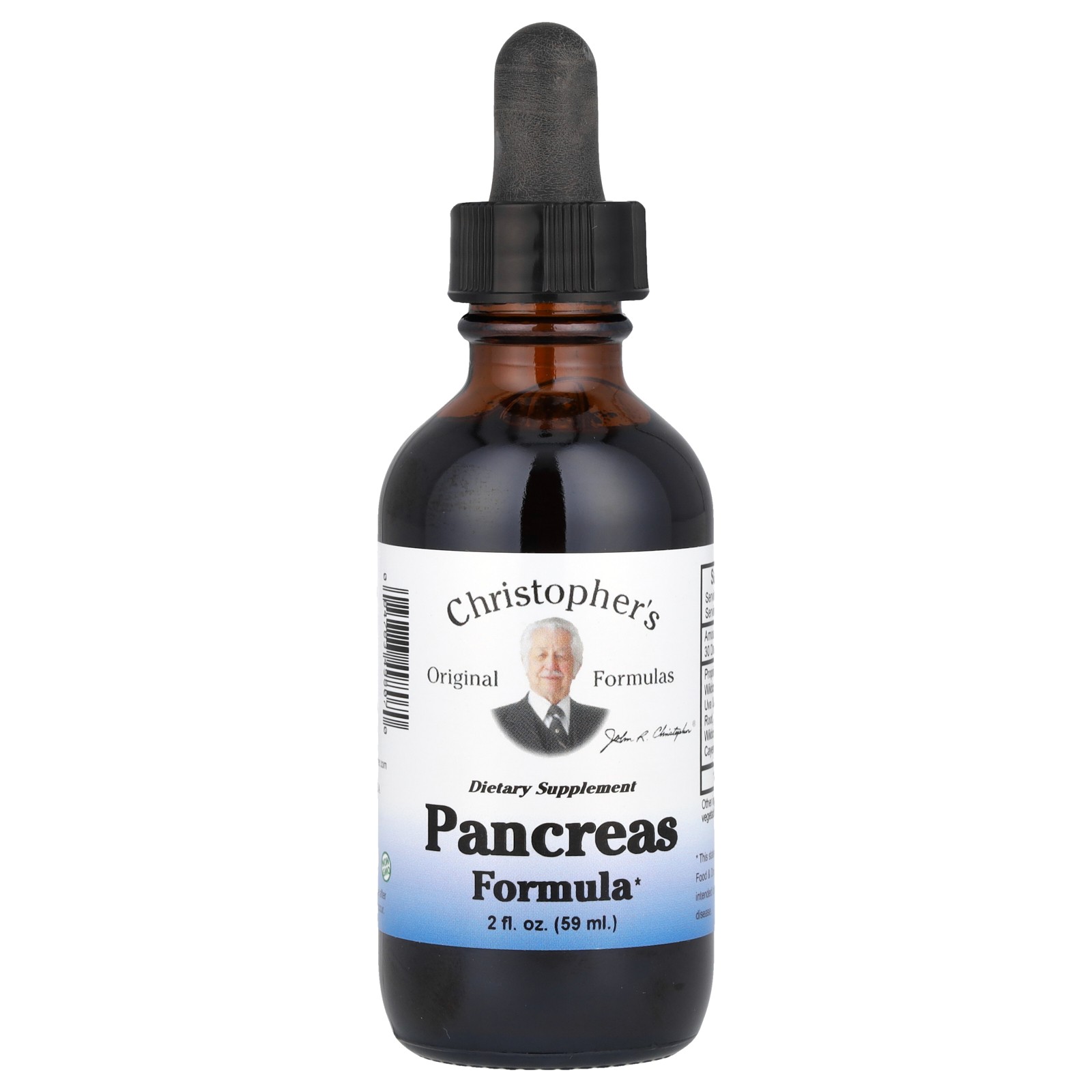 Christopher s Original Formulas Pancreas Formula 2 fl oz 59 ml Chemical-Free