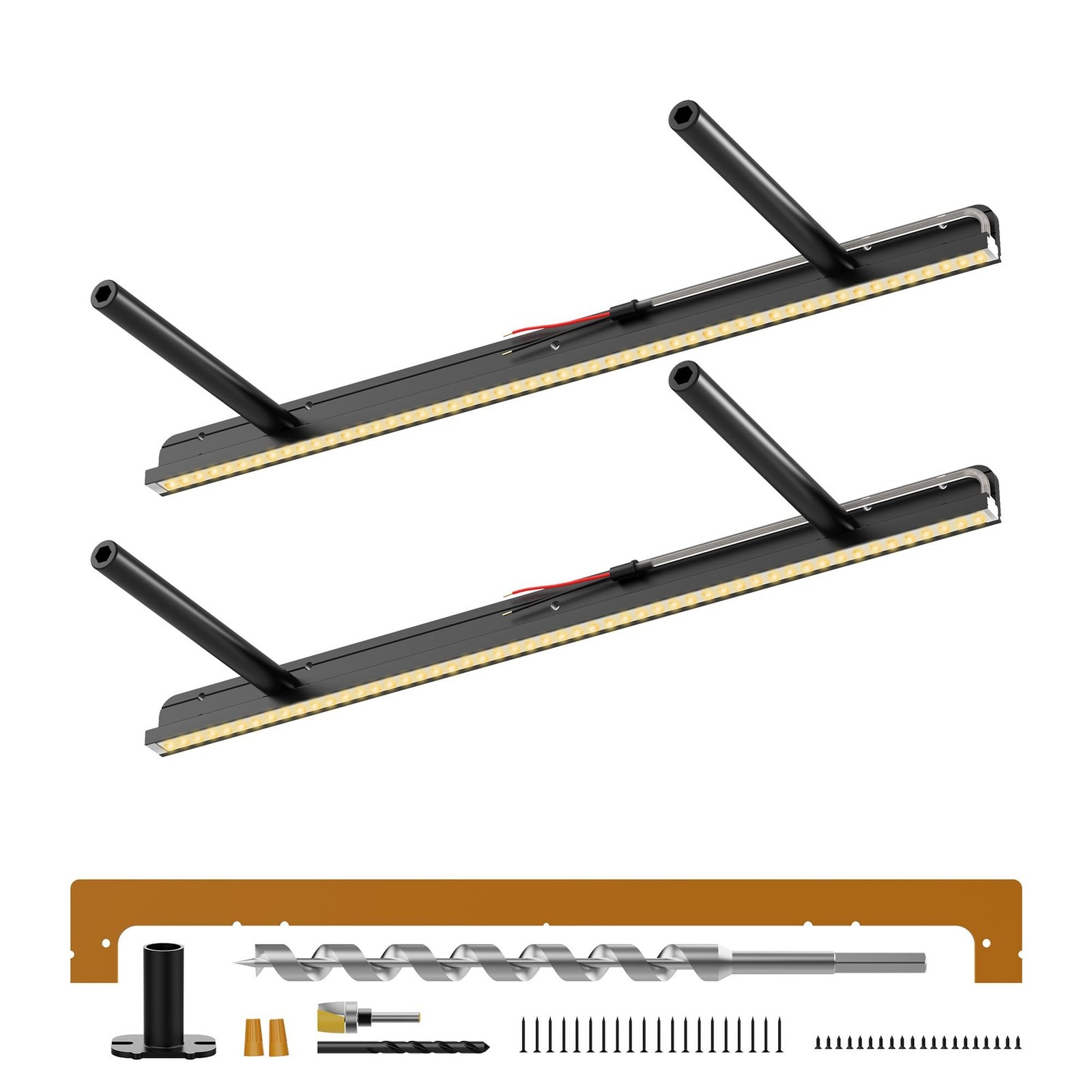 ** NEW LED Floating Shelf Brackets | 2pcs | Heavy Duty | 150 lbs | 18 x 6 x 1.2