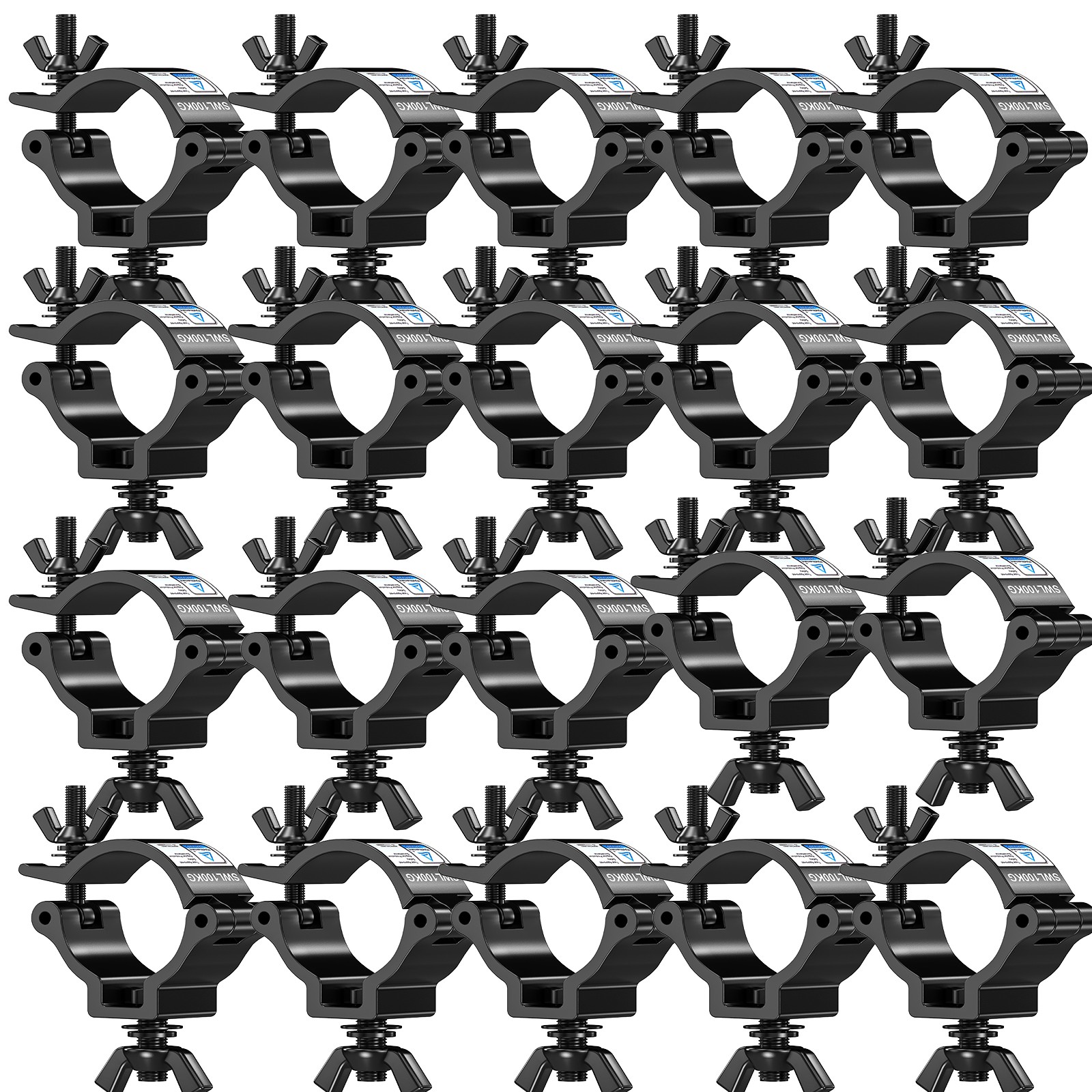 2-20pcs Aluminum Stage Light Hook Clamp Bracket Hangings for DJ Disco Bar Light