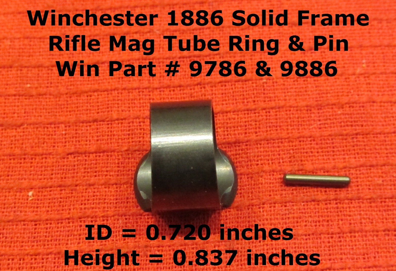 Winchester Model 1886 Magazine Tube Ring Win Part #9786 & 9886